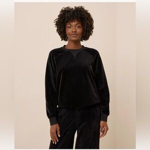 NWT Women's XS Organic Pure Velour Crew Sweatshirt